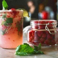 Raspberry Mojito Cocktail